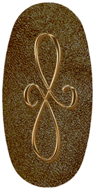 DASOV 601 BZ SH BR Bronze Scroll Shimmer Brown Background